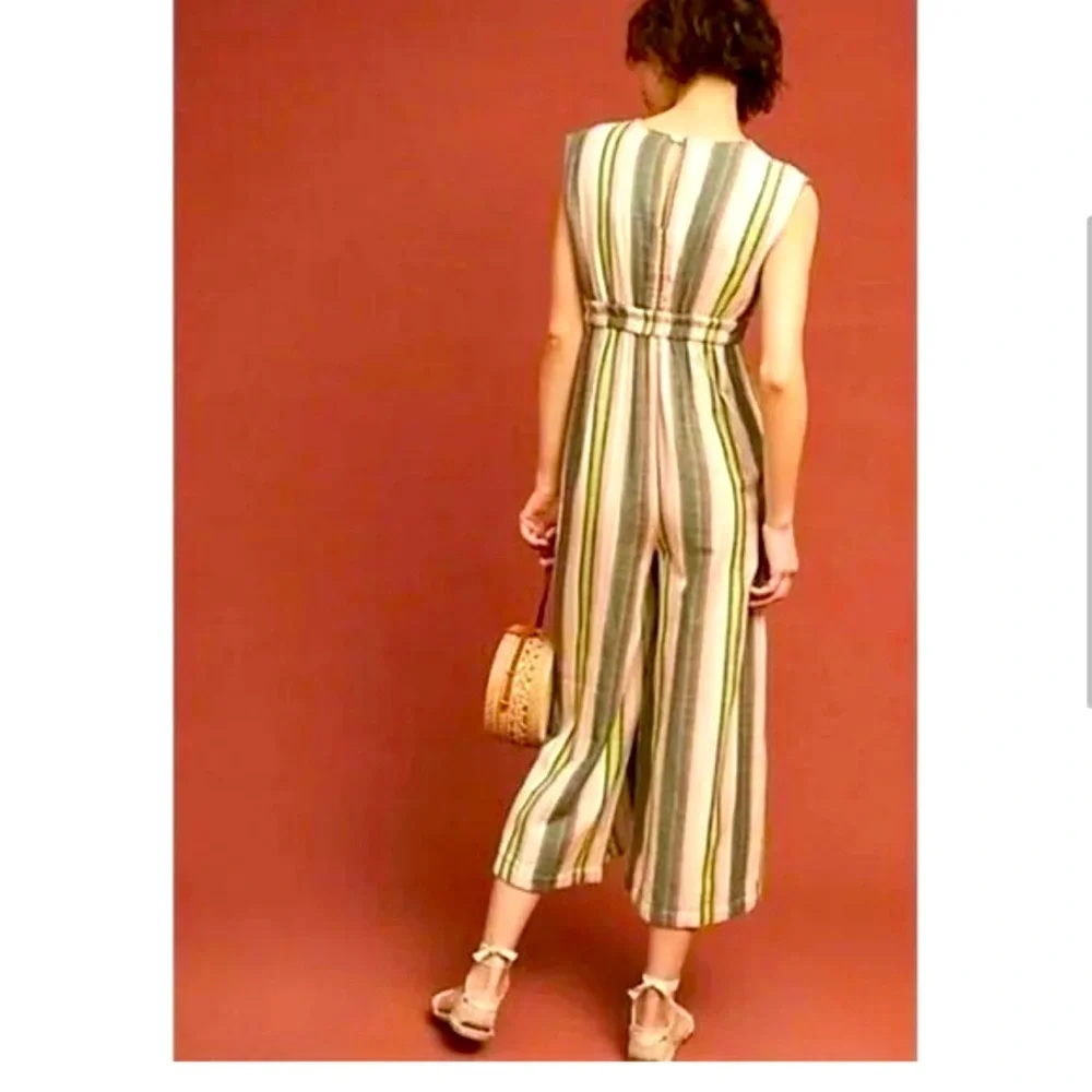 Anthropologie The Odells REVERSIBLE Striped Jumpsuit.  sz S - Picture 2 of 6